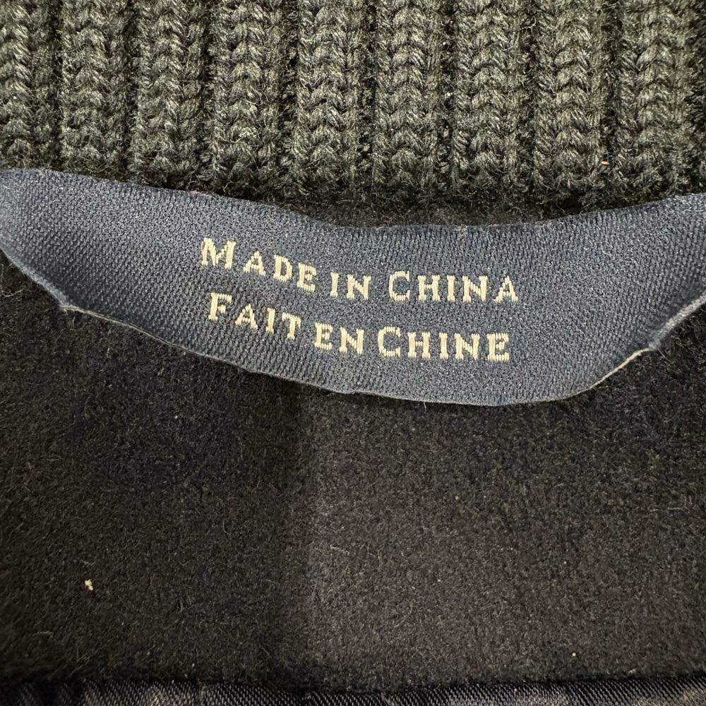 Cardinal of Canada Men's Navy Wool-Blend Car Coat Quiet Luxury Business Office M - Picture 3 of 12